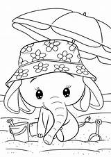 Free Printable Elephant Coloring Pages sketch template