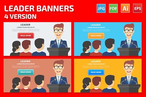 Leader Banners Design by mamanamsai on Envato Elements
