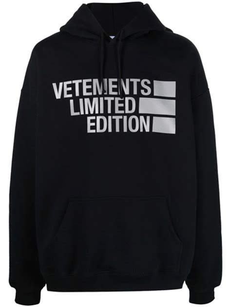 Vetements Limited Edition Logo-printed Hoodie In Black | WHAT’S ON THE ...