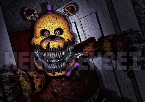 SUIKA SENSEI - NIGHTMARE FREDBEAR FAN ART FIVE NIGHTS AT FREDDY´S 4