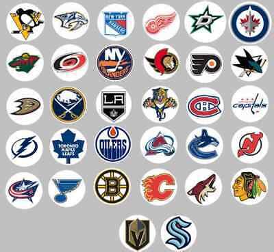 NHL all 32 team logos Buttons or Magnets NEW 1.25 inch | eBay