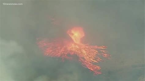 'Firenado' forms in California - YouTube