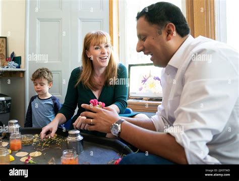 Scottish Labour leader Anas Sarwar and deputy Labour leader Angela ...