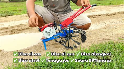 Terlalu ganteng 😍 Traktor sawah mini ini bisa dicharge - YouTube