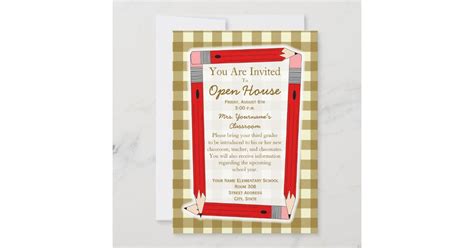 Back To School Open House Invitation | Zazzle