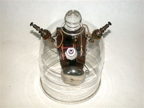 Bell Jar Vacuum Sound experiment Early 20th century - Fleaglass