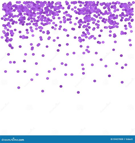 Purple Confetti Stock Illustration - Image: 59437808