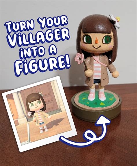 Custom 3D Printed Animal Crossing Player Villager Figurine ...