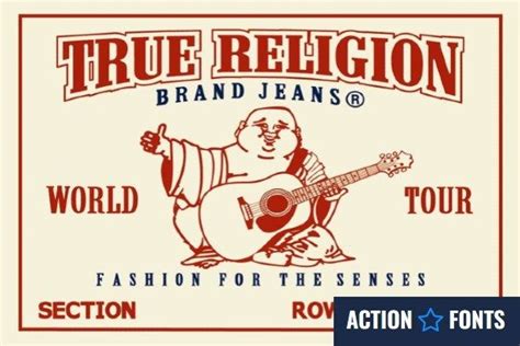 True Religion font - ActionFonts.com