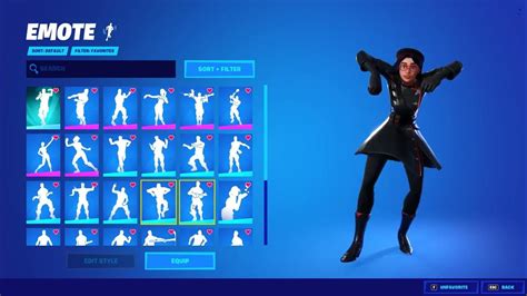 fortnite RUE doing RARE emotes in locker for TIKTOK (bombastic, glyphic, scenario AND MORE ...