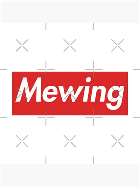 "Mewing " Poster for Sale by Geempah | Redbubble