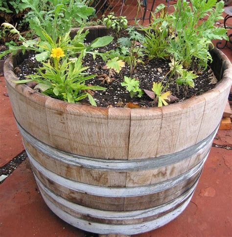 Half Barrel Wooden Planter - Best Garden Ideas