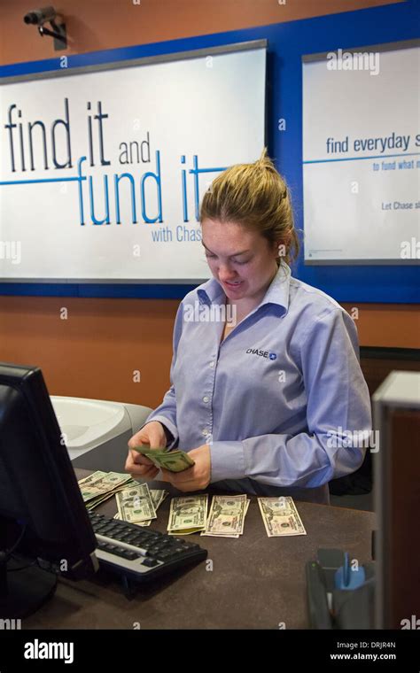 Denver, Colorado - Bank teller Stock Photo - Alamy