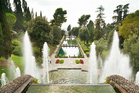 Villa d'Este gardens Photograph by Peter Noyce