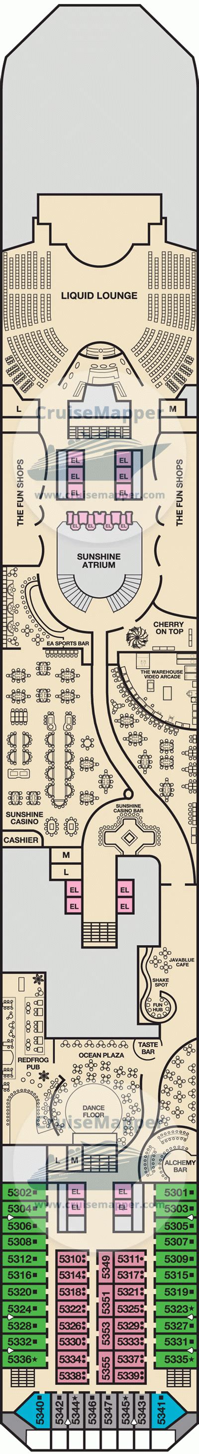 Carnival Sunshine Deck Map Printable