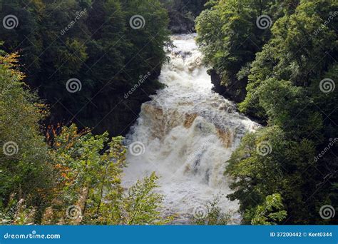 Falls of Clyde, New Lanark stock photo. Image of waterfall - 37200442