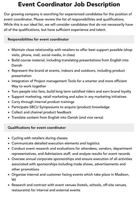 Event Coordinator Jobs