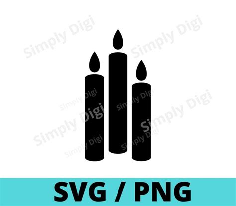 Candle Flame Candles Shape Shapes Birthday Party Cut Vector - Etsy