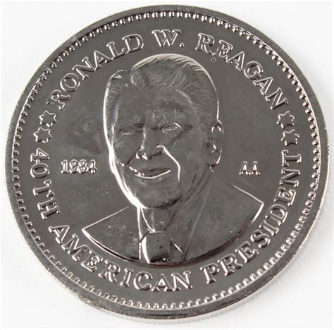 1984 Ronald Reagan 40th President Commemorative Double Eagle Coin | Pristine Auction