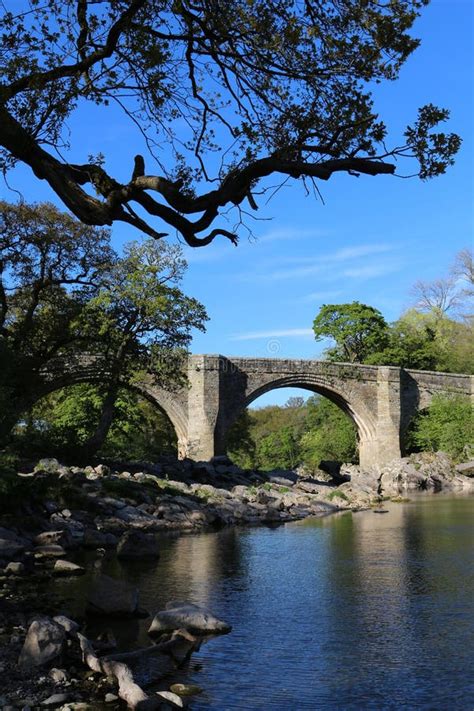 Devil`s Bridge, Kirkby Lonsdale, Cumbria Stock Photo - Image of ...