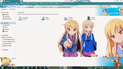 [Tema Seven] Shiina Mashiro Win 7 Theme by HatsuAntho | Windows 7 Anime ...