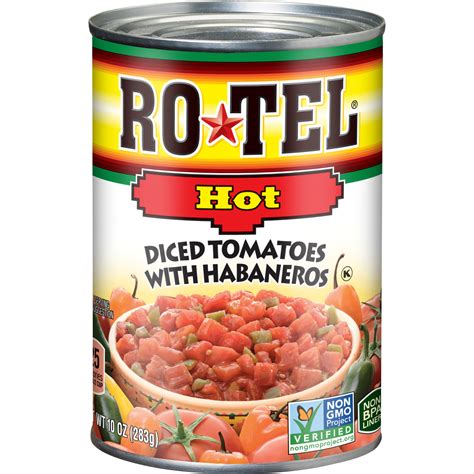 Rotel Hot Diced Tomatoes with Habaneros, 10 Oz - Walmart.com - Walmart.com