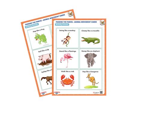 Animals, Birds & Insects Activity Passing The Parcel - Animal Movement Game - ClassMonitor