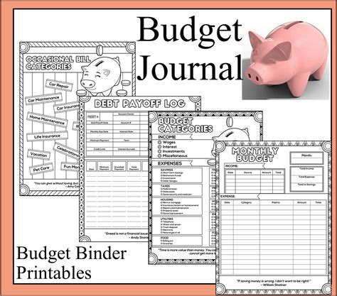 Budget Journal Organize your Household with this Budget | Etsy