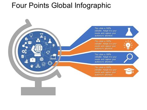 Four Points Global Infographic Free PowerPoint Template Presentation Slides, Presentation ...