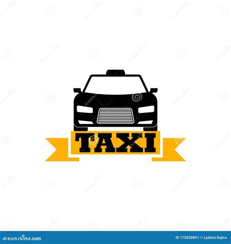 Taxi Black Icon. Taxi Service Stock Vector - Illustration of button ...