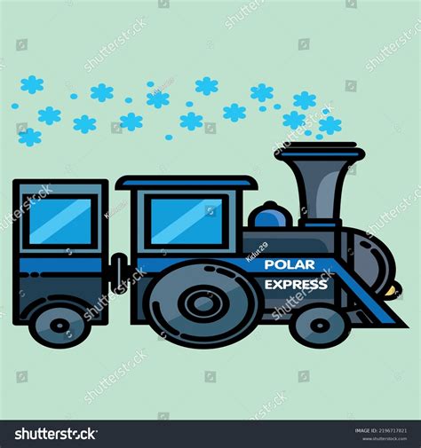 Polar Express Vector Design Illustration Clipart Stock Vector (Royalty ...