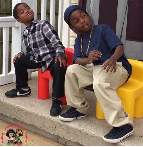 Awesome photo of two adorable little boys channeling Ice Cube and Chris ...