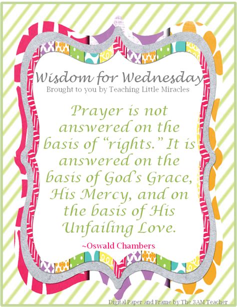 Teaching Little Miracles: Wisdom for Wednesday - Prayer Rights