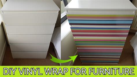 DIY Vinyl Wrap for Furniture with our Printed Films - YouTube