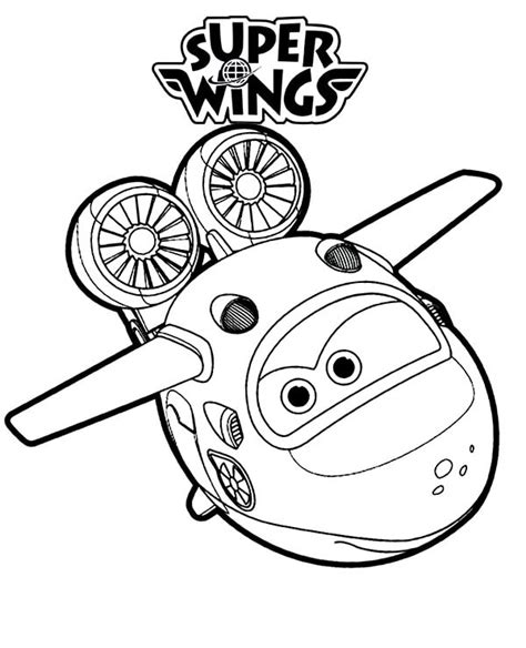 Mira Super Wings Coloring Page - Free Printable Coloring Pages for Kids