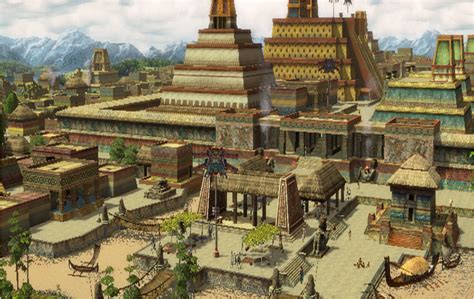 Age of Empires 3 The War Chiefs | Aztec architecture, Ancient mexico, Aztec city