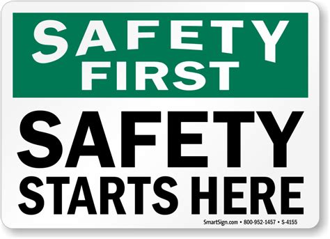 Safety First Signs | Custom Safety First Signs