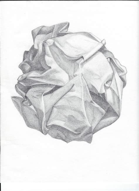 Crumpled Paper Drawing - pencil | Pencil drawing for sketchb… | Flickr