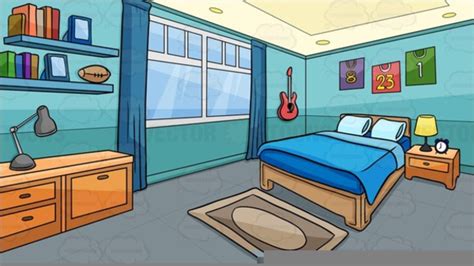 Cartoon Bedroom Clipart | Free Images at Clker.com - vector clip art online, royalty free ...