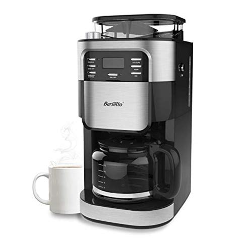 Barsetto Grind and Brew Automatic Coffee Maker with Digital ...