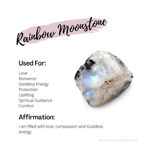 Healing Properties of Rainbow Moonstone – Moon Pebbles