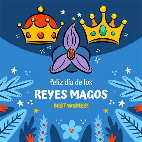 Feliz dia de los reyes magos greeting card 28116713 Vector Art at Vecteezy