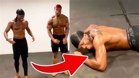 KSI EMBARRASSING New Training Footage Ahead Of Tommy Fury Fight - YouTube