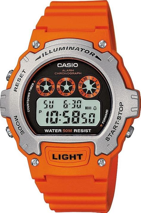 Casio Mens Orange Illuminator LCD Watch Black Friday Deals 2018