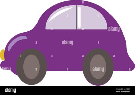 Purple car cartoon Stock Vector Images - Alamy