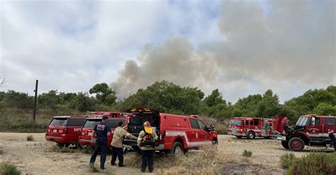 Fire crews staying on scene overnight to mop up South Bay vegetation fire