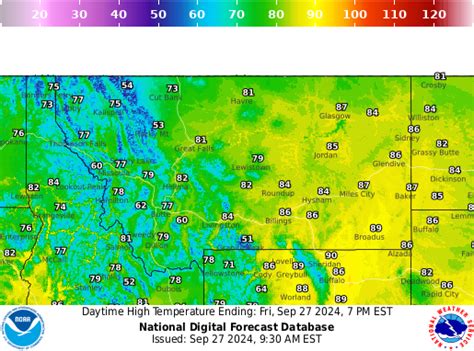 NOAA Graphical Forecast for Montana