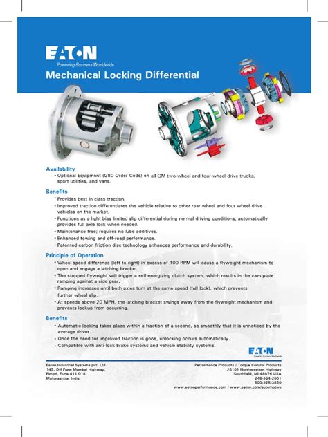 Mechanical Locking Differential | PDF