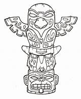 Printable Totem Pole Coloring Pages – ColoringMecom sketch template