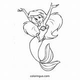 Ariel Coloring Pages Free Printable PDF sketch template